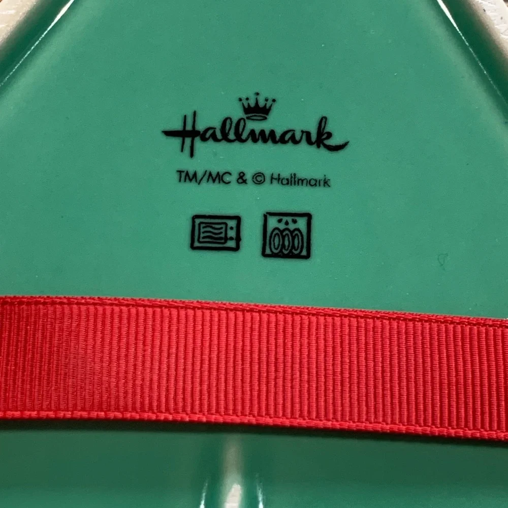 Hallmark Christmas Tree Serveware Set - Green and White
